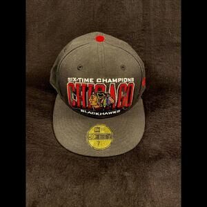 Chicago Blackhawk’s Six Time Champions Hat